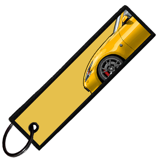 "YELLOW 370Z SIDE PROFILE" CUSTOM KEY TAG