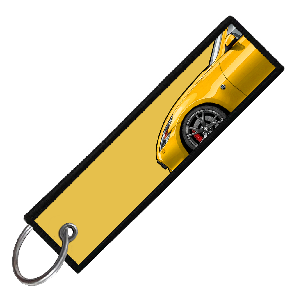 "YELLOW 370Z SIDE PROFILE" CUSTOM KEY TAG