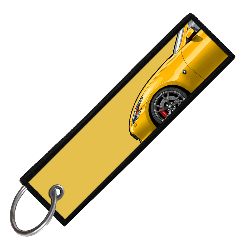 "YELLOW 370Z SIDE PROFILE" CUSTOM KEY TAG