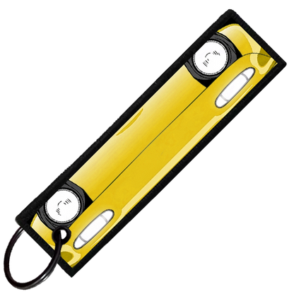 "YELLOW MIATA PORTRAIT" CUSTOM KEY TAG