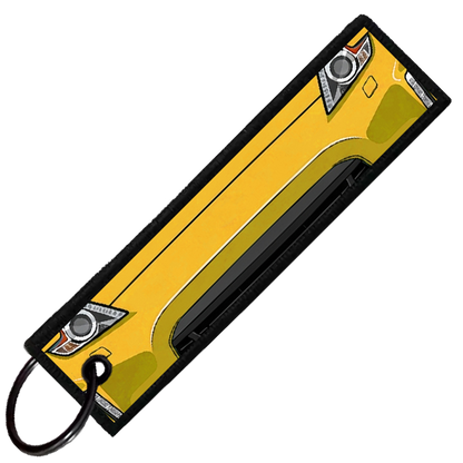 "YELLOW 370Z PORTRAIT" CUSTOM KEY TAG