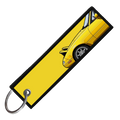 "YELLOW MIATA SIDE PROFILE" CUSTOM KEY TAG