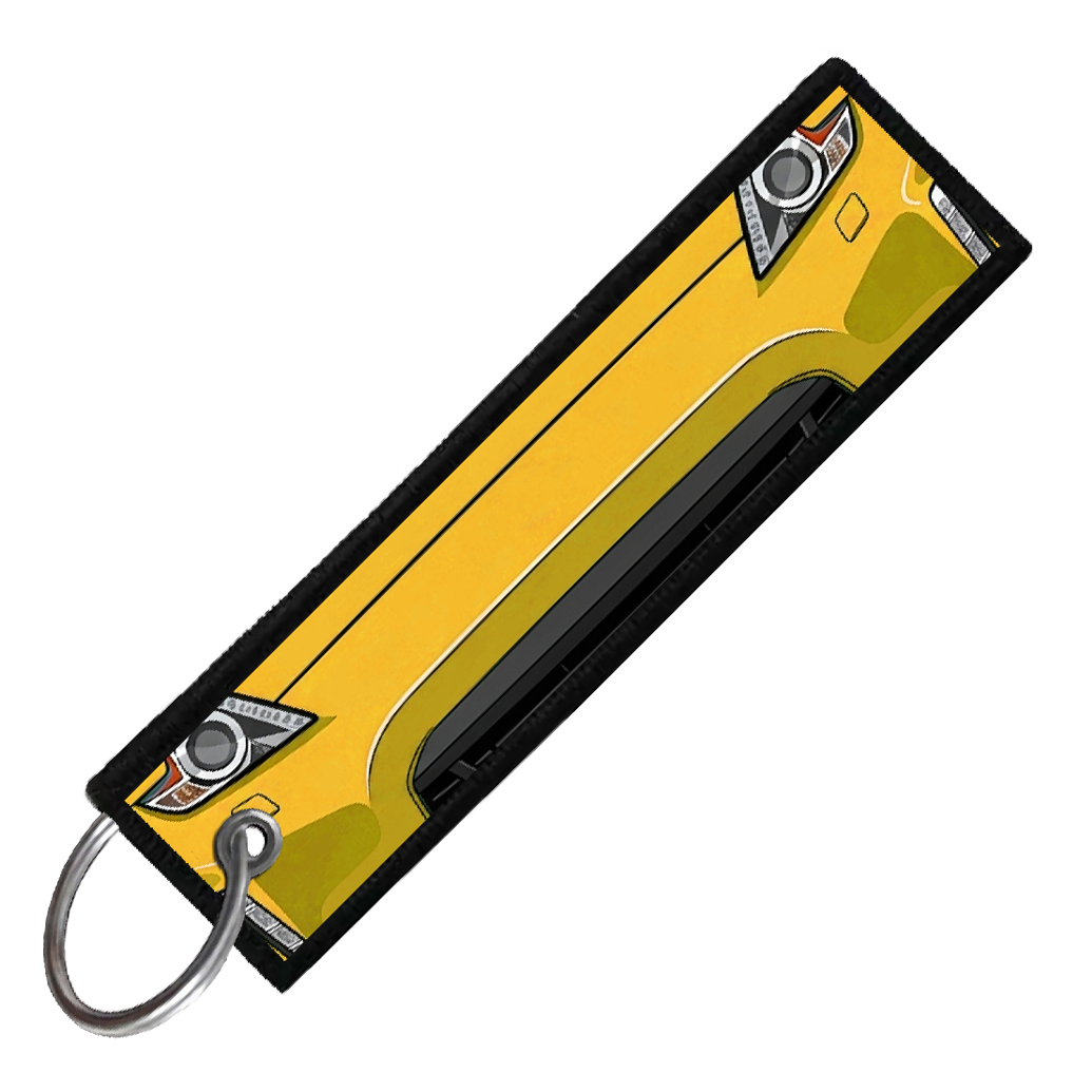 "YELLOW 370Z PORTRAIT" CUSTOM KEY TAG