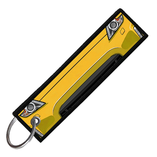 "YELLOW 370Z PORTRAIT" CUSTOM KEY TAG