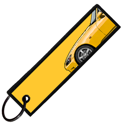 "YELLOW S2000 SIDE PROFILE" CUSTOM KEY TAG