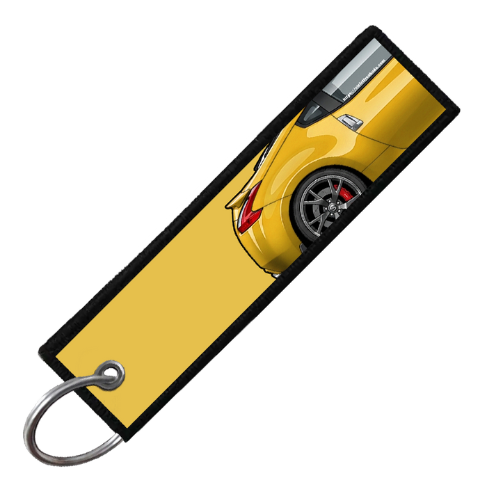 "YELLOW 370Z SIDE PROFILE" CUSTOM KEY TAG