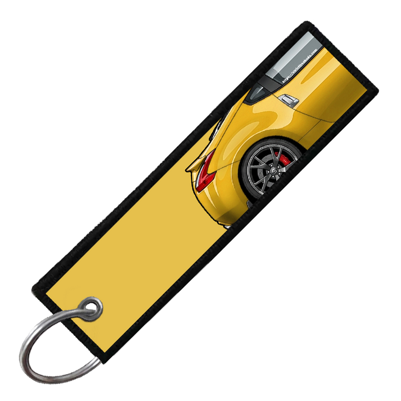 "YELLOW 370Z SIDE PROFILE" CUSTOM KEY TAG