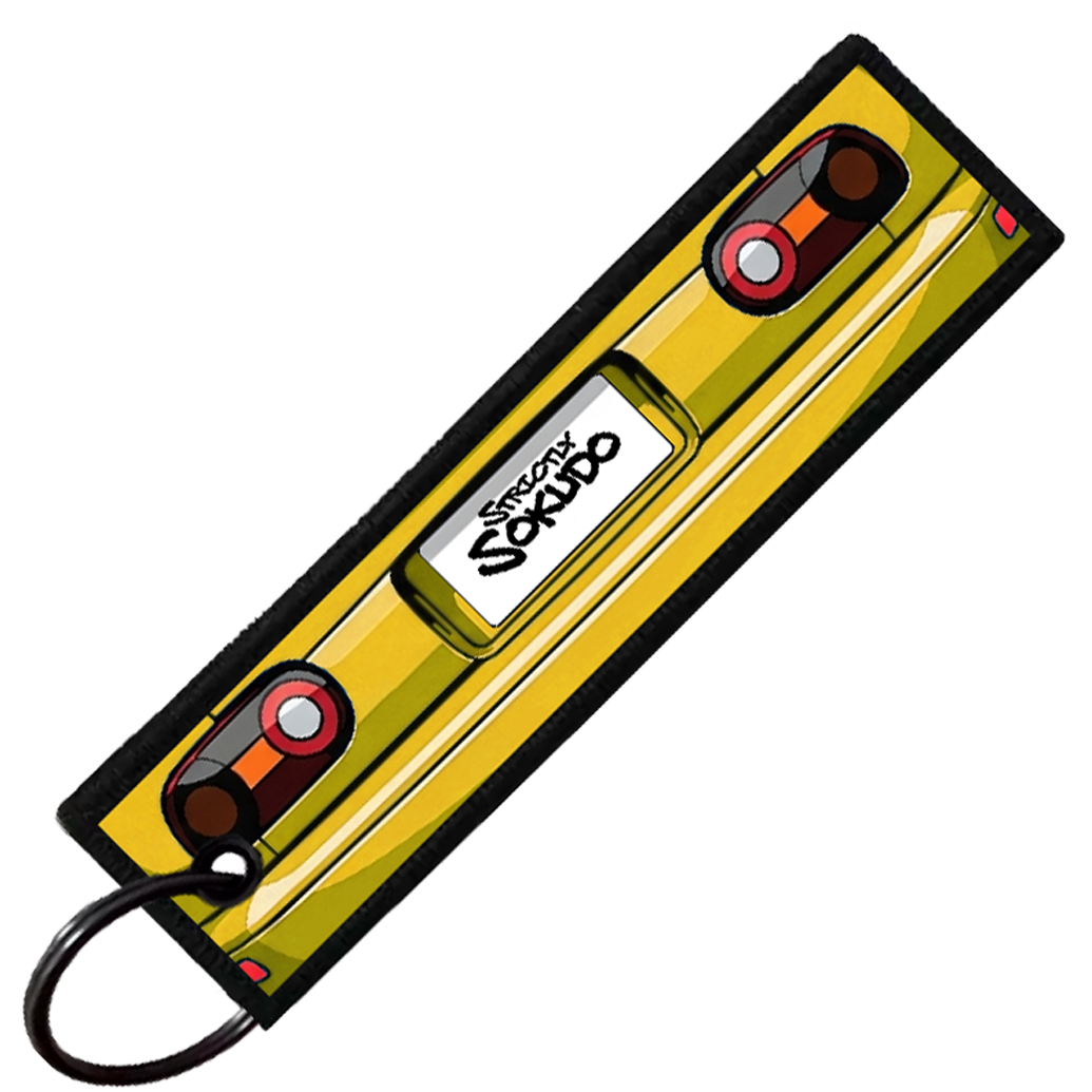 "YELLOW MIATA PORTRAIT" CUSTOM KEY TAG