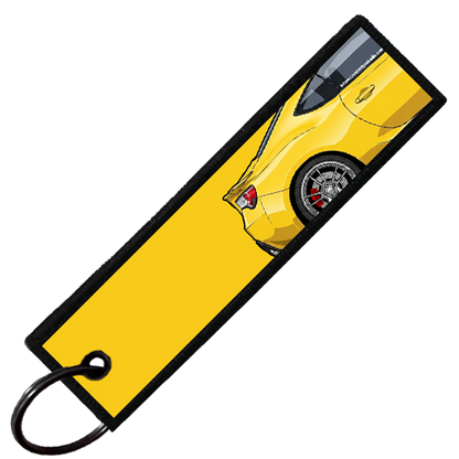 "YELLOW BRZ/86/FRS SIDE PROFILE" CUSTOM KEY TAG
