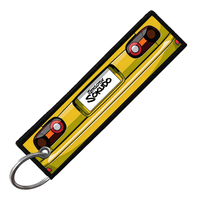 "YELLOW MIATA PORTRAIT" CUSTOM KEY TAG