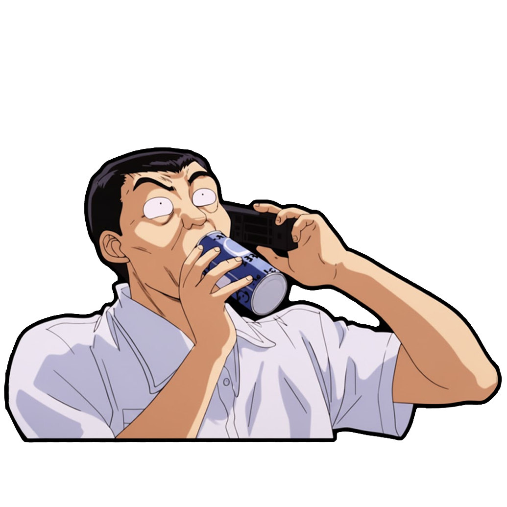 "YUICHI DRINKING" WINDOW PEEKER