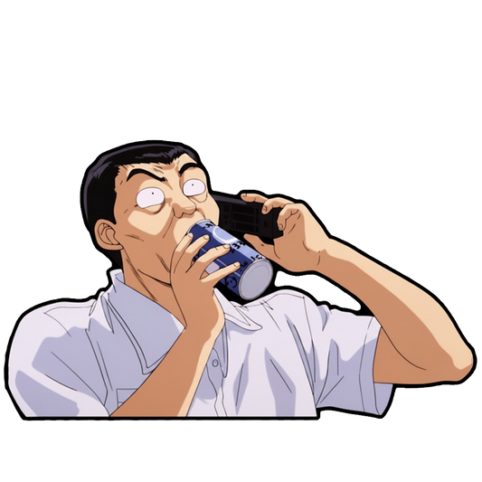 "YUICHI DRINKING" WINDOW PEEKER