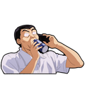 "YUICHI DRINKING" WINDOW PEEKER
