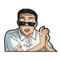 "YUICHI HANDS UP" WINDOW PEEKER