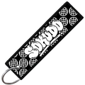 GLOBE key tag black back