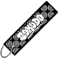 GLOBE key tag black front