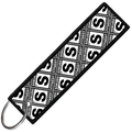 RATED key tag black front