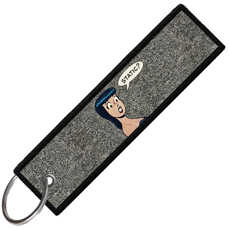 "STATIC?" CUSTOM KEY TAG
