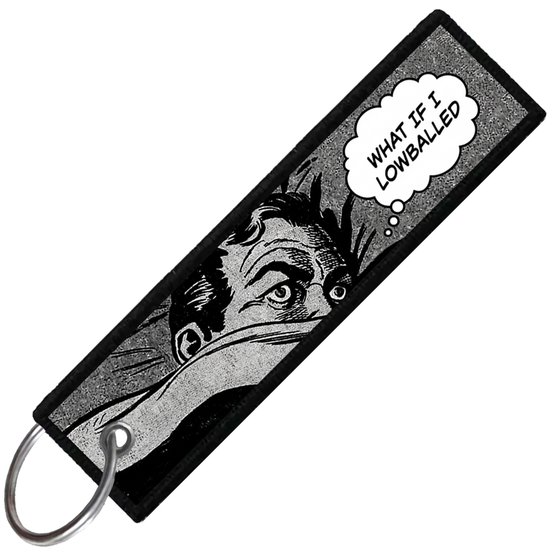 "WHAT IF I LOWBALLED" CUSTOM KEY TAG
