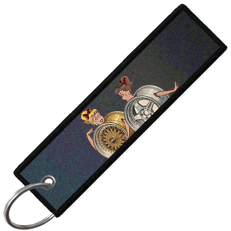 "WHEEL LADIES" CUSTOM KEY TAG