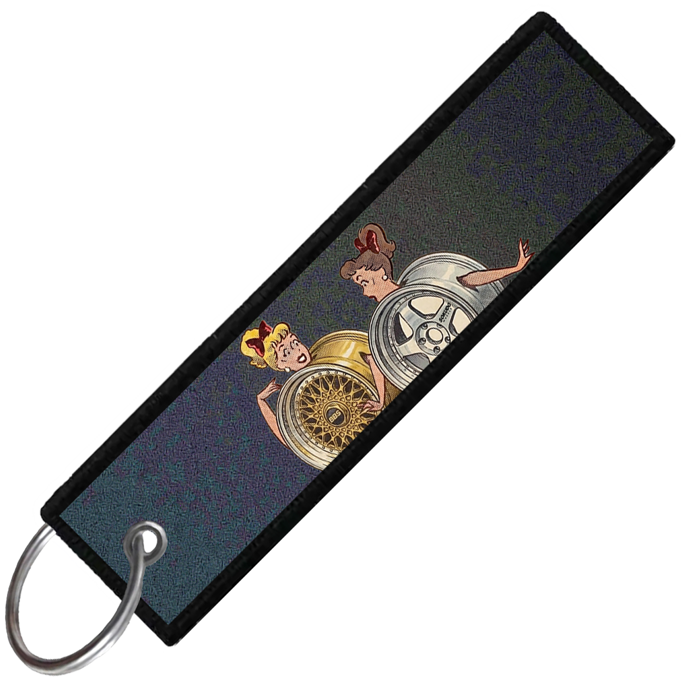 "WHEEL LADIES" CUSTOM KEY TAG
