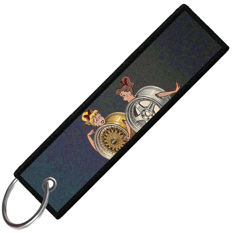 "WHEEL LADIES" CUSTOM KEY TAG